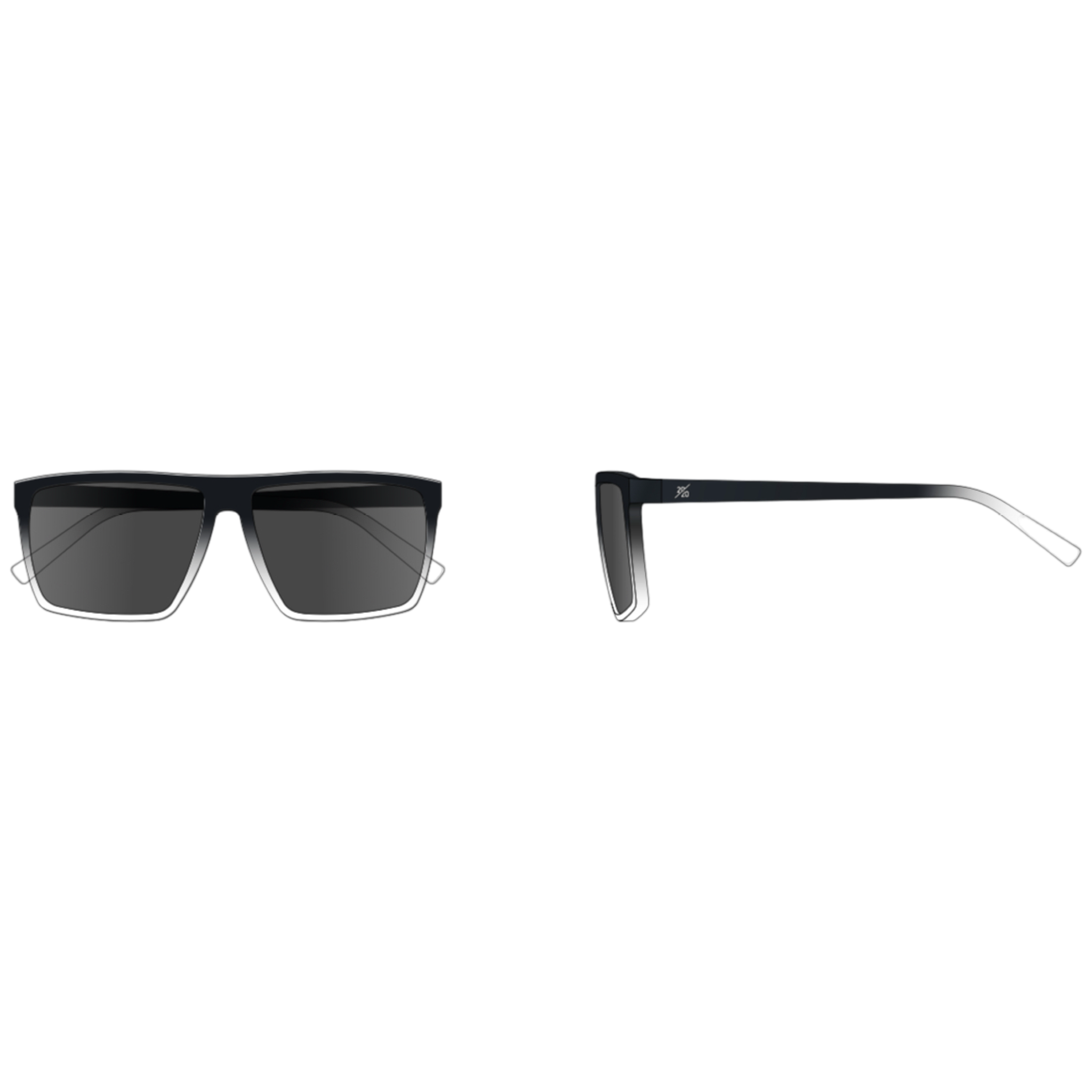 Havasu 2-Tone Sunglasses Black Front & Side