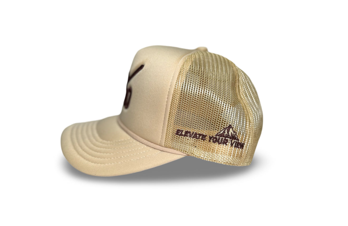 Brown/Tan Icon Trucker Hat