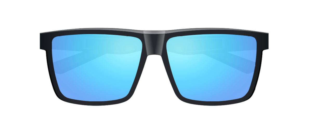 Close-up of blvd sunglasses highlighting premium lens quality