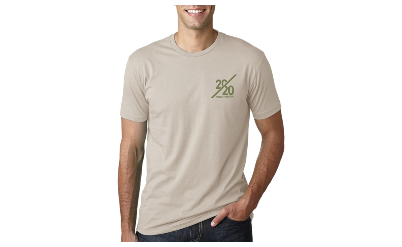 𝟸0/𝟸0 𝙿𝚛𝚎𝚖𝚒𝚞𝚖 𝙵𝚒𝚝𝚝𝚎𝚍 𝚝-𝚜𝚑𝚒𝚛𝚝 Sand and Green Front